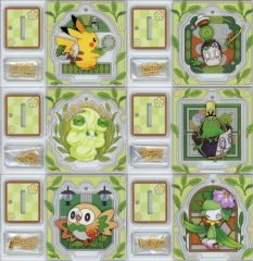 [중고] 열쇠 고리 총 6 종 세트 [포켓 몬스터 스탠드 첨부 아크릴 매력 컬렉션 카페 차데스] 포켓몬 센터 한정