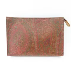 極美品✨ETRO エトロ ペイズリー クラッチバッグ 希少美品】ETRO エトロ ゴリラ ペイズリー柄 クラッチバッグ 黒
