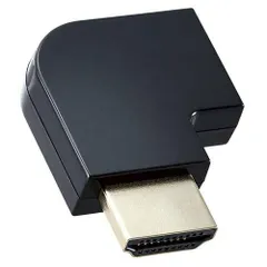 【新品・2営業日で発送】ELECOM エレコム HDMI延長アダプター／L字左／AF-AM／スリムタイプ／ブラック(AD-HDAABS04BK)