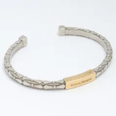 MAISON MARGIELA ジオメトリック シルバートーン プラス バングルのサムネイル