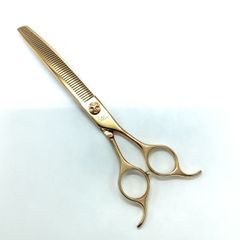 美品【ビアーズBEARDS】Yurufuwa ゆるふわ カーブフラッフィー トリミングシザー  右利き トリマー ペット 7.5インチ 中古 sc2236