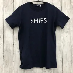 【 SHIPS 】シップス キッズ ロゴTシャツ ネイビー Mサイズ