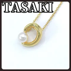 TASAKI　タサキ　デザイン　パール　ネックレス　ゴールド　本真珠　6.1mm