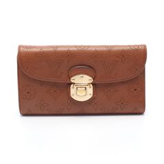 ルイ・ヴィトン LOUIS VUITTON 三つ折り長財布 ポルトフォイユ アメリア  M95996 コニャック レザー ポルトフォイユ・アメリア レディース Used B