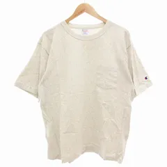 チャンピオン CHAMPION 25SS リバースウィーブ ショートスリーブポケットTシャツ カットソー ロゴ刺繍 半袖 XL オートミール C3-Z319 /FF
