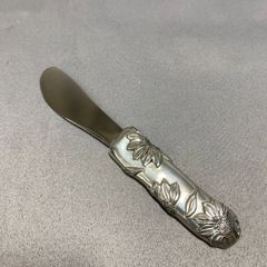 ロイヤルセランゴール バターナイフ ひまわり柄 箱に破れ 【中古】