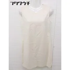 ◇ LIMITLESS LUXURY バックジップ ノースリーブ 膝丈 ワンピース サイズ38 アイボリー レディース 【中古】 【1104150009179】