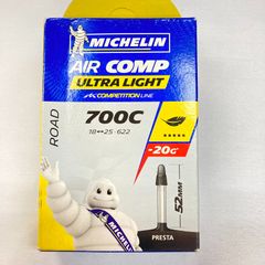 MICHELIN（ミシュラン）AIR COMP/エアコンプ ウルトラライトチューブ 700×18-23C 仏式バルブ 52mm