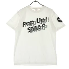美品 BEAMS ビームス プリント 半袖 Tシャツ M アイボリー SMAP レディース 古着