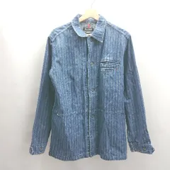 ◇ ⊇ AIRWALK エアウォーク コットン100% 長袖 デニムジャケット サイズL ブルー系 メンズ E  【1503060035009】