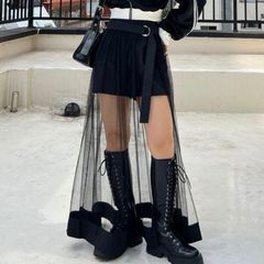 PAGE BOY ページボーイ マルチWAYチュールスカート ショートパンツ スカート セット チュール ブラック 黒 サイズF レディース 春 有明ガーデンrecollect店 22 No.583H