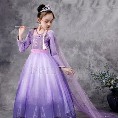 お姫様 プリンセスドレス コスプレ仮装 ハロウィン 衣装 子ども 女の子 キッズ 長袖ワンピース 可愛い 子供ドレス ロング丈 イベント ジュニア 100ｃｍ-150ｃｍ