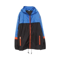 グッチ GUCCI マウンテンパーカー GG柄 568551 ブルー ナイロン ブルゾン メンズ Used Aのサムネイル