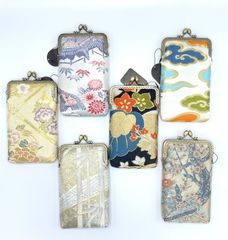 スマホショルダー　正絹　おび　リメイク　和装　和柄　アンティーク　ポシェット　スマホ　スマホショルダーバッグ　バッグ　バック