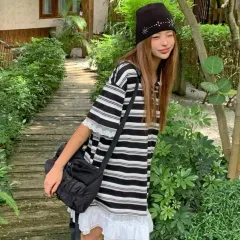 (新品:カラ) ストライプ ワンピース