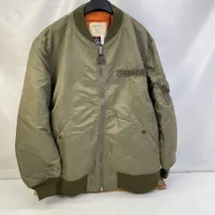 01w-5018 ステューシー STUSSY   OLD STUSSY 2000年 横浜チャプト限定 MA-1 ジャケット フライトジャケット タグ付き ワッペン付属あり カーキ  サイズL  メンズ アウター  ナイロン  【中古品】