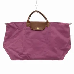 ロンシャン LONGCHAMP ル プリアージュ L ハンドバッグ 手提げ ナイロン コンパクト 紫 パープル /FF