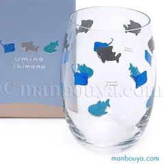 サメ グッズ 食器 かわいい グラス ガラスコップ 海の生き物 タンブラー 鮫 逸品社 水族館グッズ