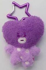 [중고] 키홀더 TATA(부이) BT21 5주년 기념 레인보우 컬러 마스코트 퍼플 [BT21 5주년 기념 아트전 ~Always together~]