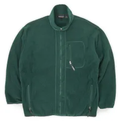 パタゴニア PATAGONIA 90s 90年代 F96 シンチラフリースジャケット アウトドア 旧タグ 稀少 ビッグサイズ 無地 MADE IN USA アメリカ製 ヴィンテージ 古着 メンズ グリーン 緑 XXL【中古】