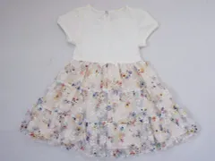 組曲 kumikyoku アウトレット 子供服 女の子 SS 90cm 100cm ベビー服 半袖 ワンピース 白 春 夏 ★3 ガールズ 女児 キッズ ベビー 【中古】 ユーズド リサイクル こども