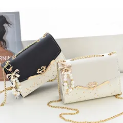 フェイクレザー鞄 ハンドバッグ小さめ 2way バッグ