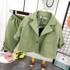 ☆ グリーン ☆ 130cm ☆ キッズフォーマルスーツ ２点セット pkf00098 子供 スーツ 男の子 2点セット フォーマルスーツ フォーマル 子供フォーマルスーツ 子供スーツ キッズスーツ カジュアルスーツ ジャケット ズボン パンツ