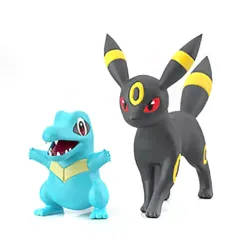 【中古】食玩 トレーディングフィギュア 3.ワニノコ＆ブラッキー 「ポケモンスケールワールド ジョウト地方」