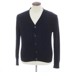 【中古】ルトロワ Letroyes ハイゲージ ウール カーディガン ネイビー【サイズL】【メンズ】のサムネイル