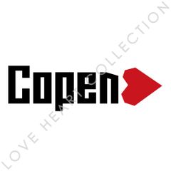 ダイハツ コペン　ハートステッカー　ブラック　1枚　LOVE HEART COLLECTION　DAIHATSU Copen　|　ロゴ　|　デカール　|　切り文字　|　切文字　|　新品　|　送料無料　|　匿名配送