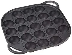 【中古】【非常に良い】パール金属 たこ焼き プレート ブラック 21穴 鉄鋳物製 スプラウト HB-4621