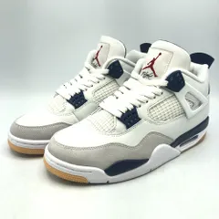 【中古】NIKE SB AIR JORDAN 4 Retro SP Summit White/Navy 26cm DR5415-100 ナイキ SB エアジョーダン4 レトロ SP 