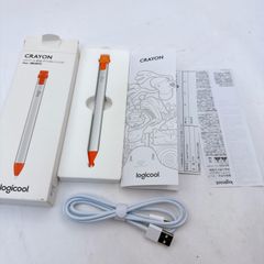 ロジクール Crayon クレヨン デジタルペン iPad 第6世代対応 タッチペン Apple Pencil互換 ライトニングケーブル付 通電確認済み