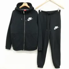 ナイキ NIKE 938055-010 / AA3028-010 スウェット セットアップ パーカー ロングパンツ M / S ブラック