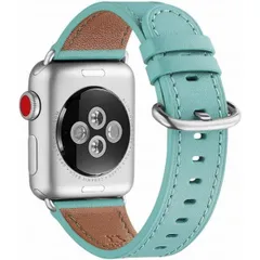 アップルウォッチ バンド apple watch バンド 44mm 45mm 42mm 49mm（ティファニーブルー/シルバーバックル）