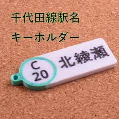 千代田線 駅名 キーホルダー 北綾瀬 東京メトロ C20