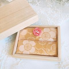 【再販】リングピロー　桐箱 蓋付き 和装　和婚　和　結婚式　ring pillow 匿名配送 水引き パール