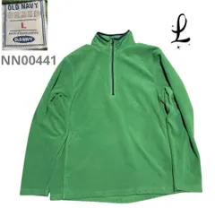 00s OLD NAVY ハーフジップ フリースプルオーバーオールドネイビー
