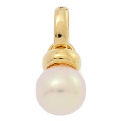 TASAKI PEARL タサキ・田崎真珠 6月誕生石 1P・アコヤ真珠/Japan Pearl/パール ペンダントトップ/K18YG/750-1.3g/ゴールド【♀】【N】【レディース】★■557227【中古】