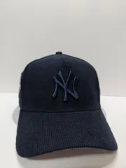 Newera ニューヨークヤンキース ワールドシリーズ2000 コーデュロイ 9forty A-FRAME スナップバックキャップ ネイビーカラー