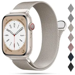 【新着商品】46mm 49mm コンパチブル コンパチブル Apple Watch 45mm バンド 44mm ステンレス マグネット 42mm ベルト 通気 41mm 長さ調節 男女兼用 40mm メッシュ 38mm スポーツ Watch アップルウォッチバ