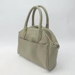 ◇ Θ GLOBAL WORK グローバルワーク フェイクレザー 2way ハンド ショルダー バッグ カーキ系 レディース E  【1506130015673】