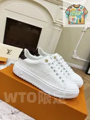 Louis Vuitton ホワイトのロートップ-WTO輸入2-FLK38