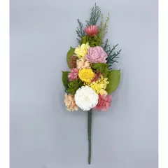 仏花　プリザーブドフラワー 仏壇　お供え　お彼岸　天然素材　お悔み　お盆　新盆　四十九日　ギフト　飾れる　花のみＬ