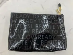 YSL BEAUTE イヴ・サンローラン ノベルティ エナメル コスメポーチ 黒