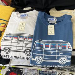 XL あり‼️GERRY ジェリー⚫︎半袖　コットン　カラーバン　Tシャツ　ホワイト　ブルー　M L