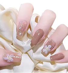 [Herbeluemily] ネイルチップ ネイルシール 24枚入り 付け爪 韓国 3D ネイルアート 簡単 初心者 G [Ｇ]