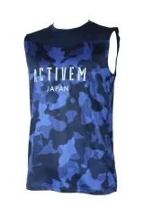 【特売】プロ愛用のノースリーブアンダー遂に発売 野球 アンダーシャツ アクティブーム ノースリーブ 丸首 ACTIVEM 一般用 インナー 肌着 メンズ カモ柄 軽量 ルーズフィット