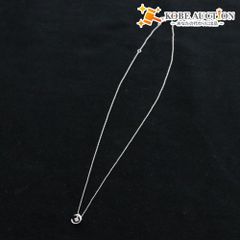 ■ ネックレス シルバーアクセサリー WIPS 0.08 K10 WG 刻印 三日月形  1.10g レディース シルバー