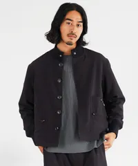 新品 未使用 JIGGYS SHOP(ジギーズショップ)パデットリブブルゾン 217812 ブラックのサムネイル